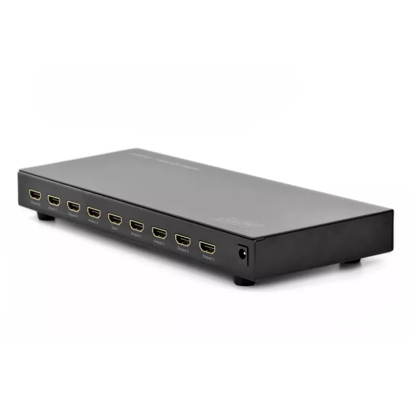 Splitter HDMI DIGITUS, 8 puertos 1080p, 3D, HDMI High Speed, 2,25 GHz/225 MHz, carcasa de metal, negro