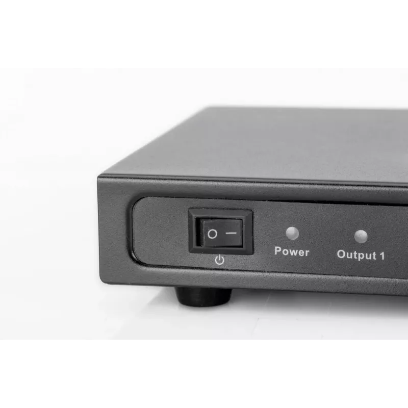 Splitter HDMI DIGITUS, 8 puertos 1080p, 3D, HDMI High Speed, 2,25 GHz/225 MHz, carcasa de metal, negro