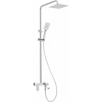 Sistema de ducha Deante Alpinia NAC_01AM con mezclador de baño y alcachofa de mano