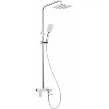 Sistema de ducha Deante Alpinia NAC_01AM con mezclador de baño y alcachofa de mano