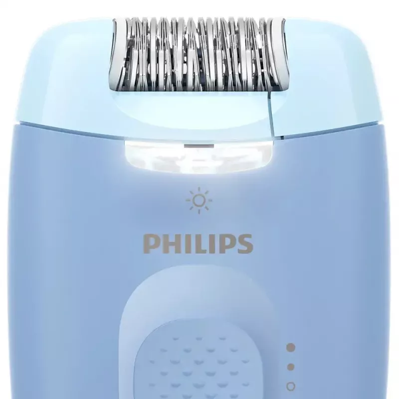 Depiladora Philips BRE247/00 Series 4000 — 2 niveles de potencia, afeitadora, masaje, azul