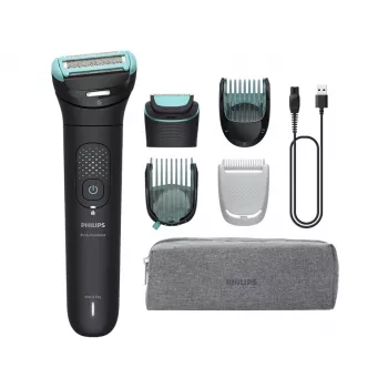 Recortadora de vello corporal Philips BG7470/15 — cabezal flexible 2D, recorte y afeitado dual, inalámbrica en húmedo y en seco, 120 min. de batería