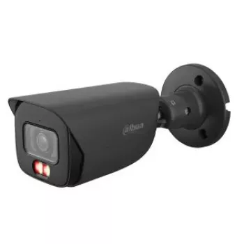Cámara de vigilancia IP tipo bala DAHUA IPC-HFW3649E-AS-IL, 6 MP (3288×1850), cableada, PoE, montaje en techo/pared, interior/exterior, negra