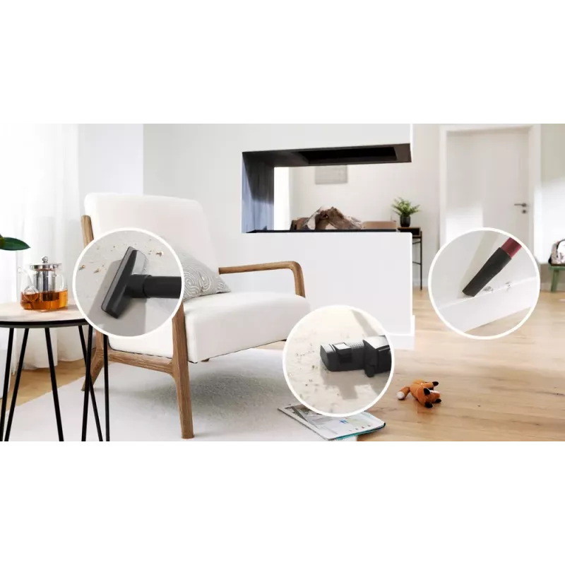 Aspirador de escoba Bosch Serie 4 BGB41POW1 — 850 W, 4 L bolsa, HEPA13, tubo telescópico de metal