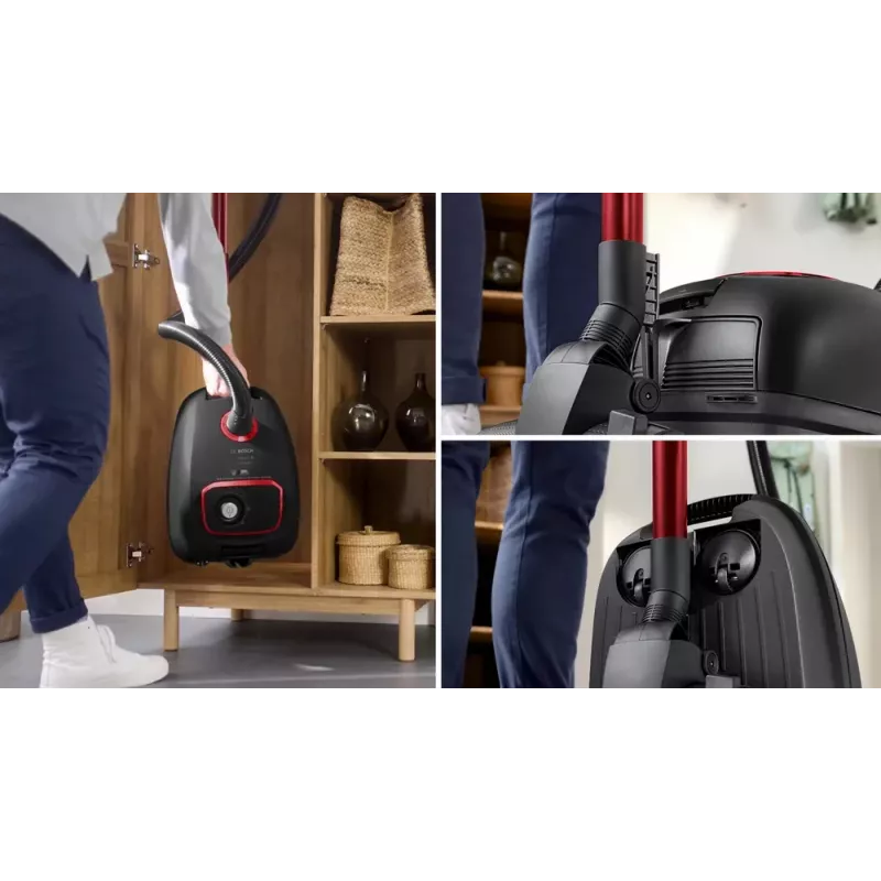Aspirador de escoba Bosch Serie 4 BGB41POW1 — 850 W, 4 L bolsa, HEPA13, tubo telescópico de metal