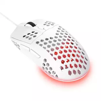 Ratón Trust GXT928W USB óptico ligero blanco