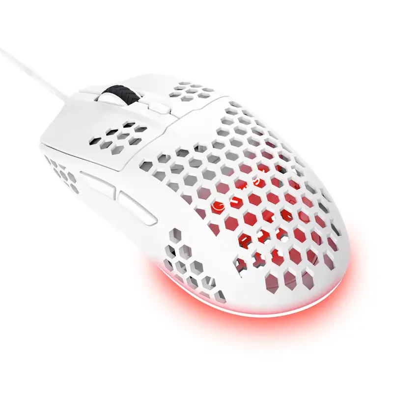 Ratón Trust GXT928W USB óptico ligero blanco