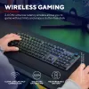 Teclado Trust GXT 868 Torix gaming USB + RF inalámbrico + Bluetooth QWERTY US inglés negro