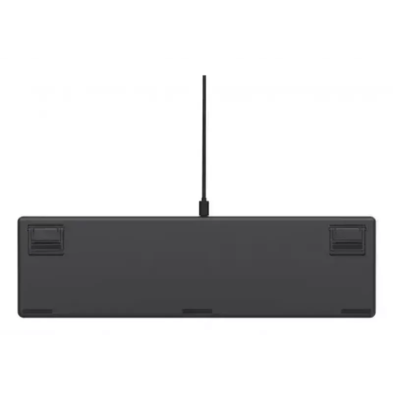 Trust GXT 871 Zora teclado mecánico para juegos, con cable USB, RGB, interruptores lineales Huano, QWERTY US, negro