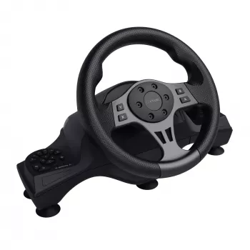 Volante con cable Trust GXT 289 Movi negro USB + pedales Nintendo Switch, PlayStation 4, Xbox One S, Xbox One X, Xbox Series S, Xbox Series X