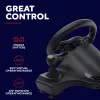 Volante con cable Trust GXT 289 Movi negro USB + pedales Nintendo Switch, PlayStation 4, Xbox One S, Xbox One X, Xbox Series S, Xbox Series X