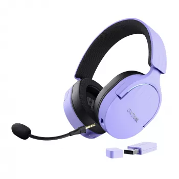 Auriculares Trust GXT 491P FAYZO con cable e inalámbricos diadema gaming USB Type-A Bluetooth negro, lila