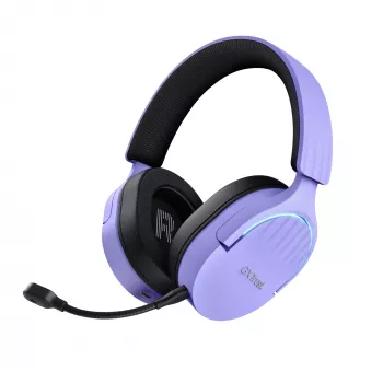 Auriculares Trust GXT 491P FAYZO con cable e inalámbricos diadema gaming USB Type-A Bluetooth negro, lila