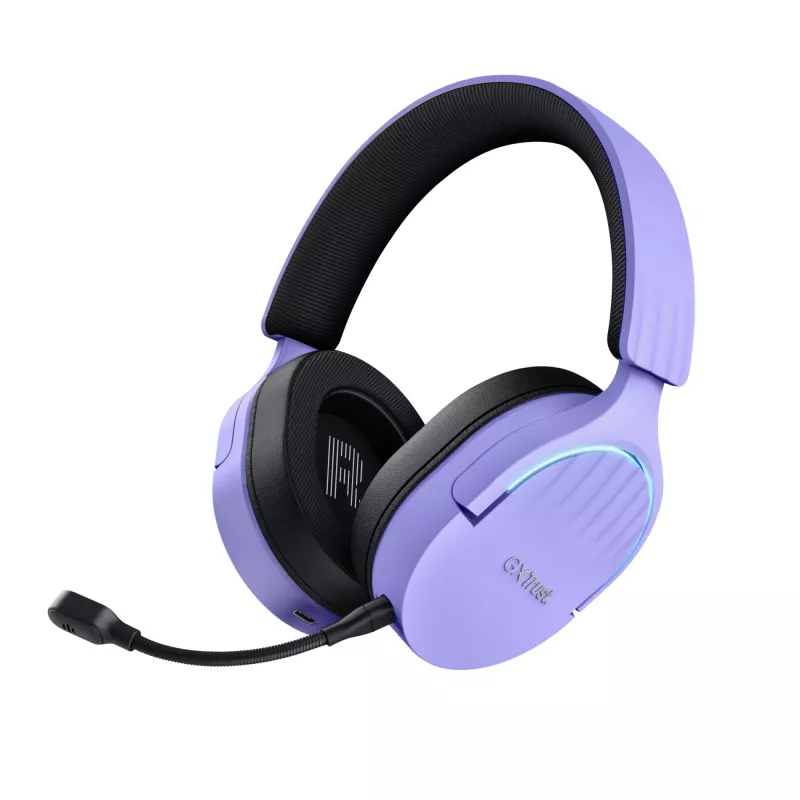 Auriculares Trust GXT 491P FAYZO con cable e inalámbricos diadema gaming USB Type-A Bluetooth negro, lila