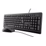 Teclado Trust Primo, ratón incluido, universal, USB, QWERTY, inglés US, negro