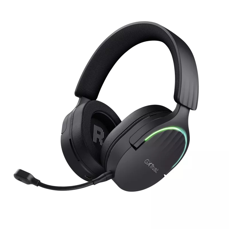 Auriculares Trust GXT 491 Fayzo con cable e inalámbricos diadema gaming USB Type-C Bluetooth negro