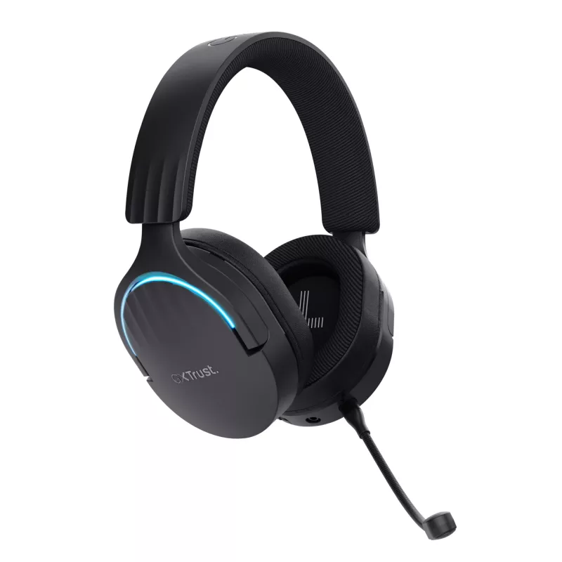 Auriculares Trust GXT 491 Fayzo con cable e inalámbricos diadema gaming USB Type-C Bluetooth negro