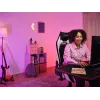 Silla gaming universal Trust GXT 714 RUYA, negra, blanca