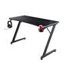 Mesa rectangular TRUST GXT 709 LUMINUS negra 1200x600x740 mm