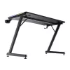 Mesa rectangular TRUST GXT 709 LUMINUS negra 1200x600x740 mm