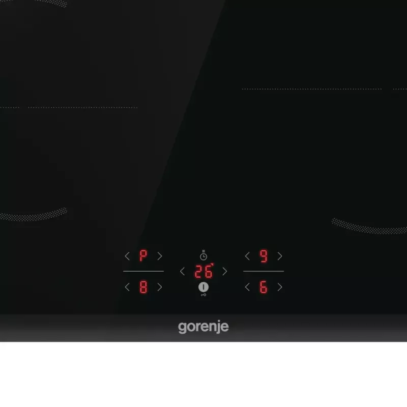 Placa de inducción Gorenje GI6401BCE — integrable 59,5 cm, 4 zonas vitrocerámica, control táctil, 220–240 V