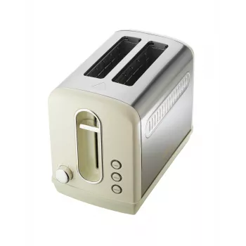 Tostadora Gorenje T1100CLI 2 rebanadas 1100 W champán, 6 niveles de tostado, función descongelar y calentar