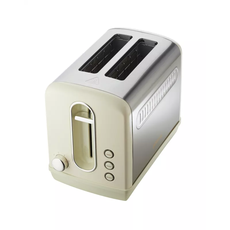 Tostadora Gorenje T1100CLI 2 rebanadas 1100 W champán, 6 niveles de tostado, función descongelar y calentar