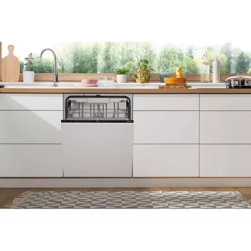 Lavavajillas integrable Gorenje GV16D5 — 16 cubiertos, 44 dB, acero inoxidable, 7 ajustes de temperatura