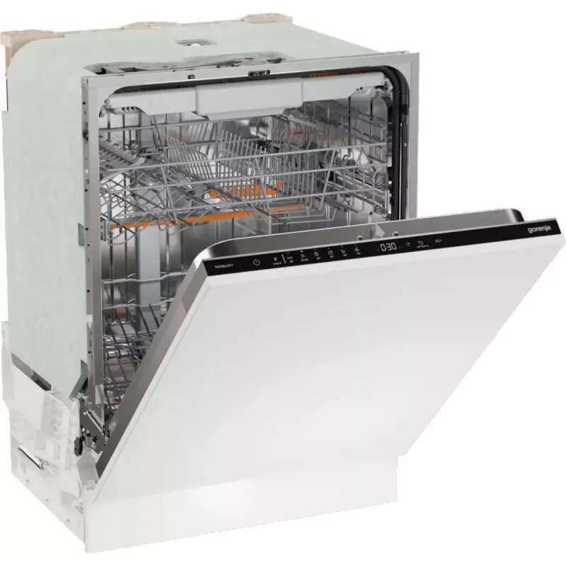 Lavavajillas integrable Gorenje GV16D5 — 16 cubiertos, 44 dB, acero inoxidable, 7 ajustes de temperatura