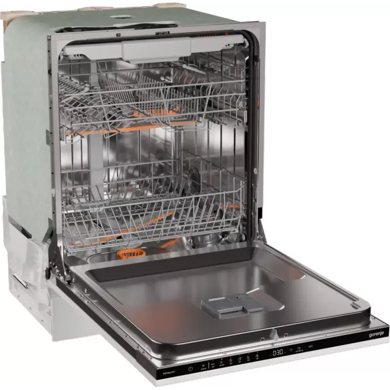 Lavavajillas integrable Gorenje GV16D5 — 16 cubiertos, 44 dB, acero inoxidable, 7 ajustes de temperatura