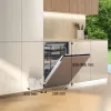 Lavavajillas bajo encimera Gorenje GV663B65XXL — acero inoxidable, 60 cm, 14 cubiertos, 6 programas, 38 dB