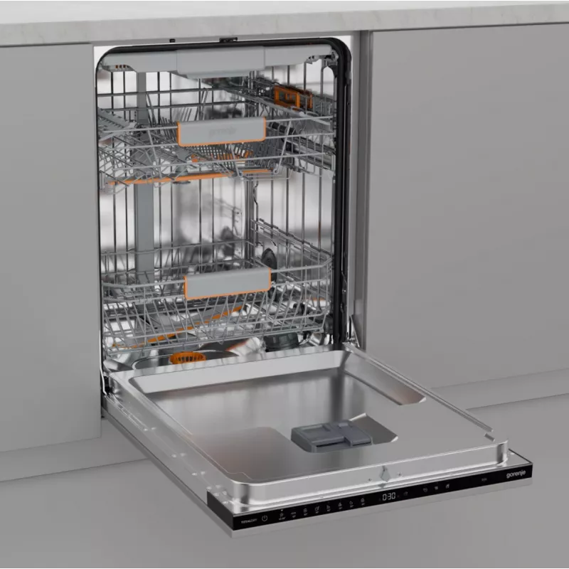 Lavavajillas bajo encimera Gorenje GV663B65XXL — acero inoxidable, 60 cm, 14 cubiertos, 6 programas, 38 dB