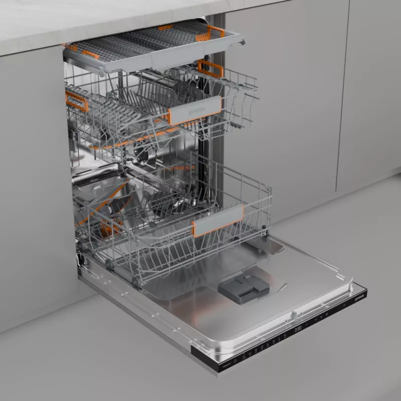 Lavavajillas bajo encimera Gorenje GV663B65XXL — acero inoxidable, 60 cm, 14 cubiertos, 6 programas, 38 dB