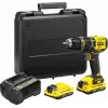 Stanley FATMAX SFMCD721D2K taladro a batería de 18 V, 2 baterías de 2,0 Ah, con maletín