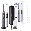 Cepillo de dientes eléctrico Oral-B iO 9 adultos rotatorio, 2 mangos, 2 cabezales, batería integrada, 3 h de carga, negro/rosa
