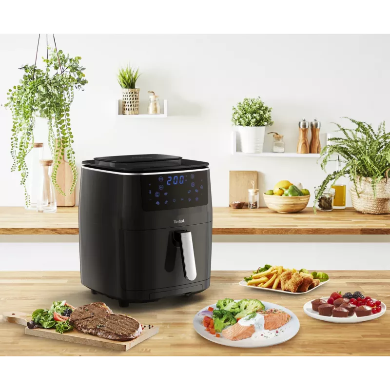 Freidora de aire Tefal Easy Fry Grill & Steam FW2018 individual independiente 1700 W negra