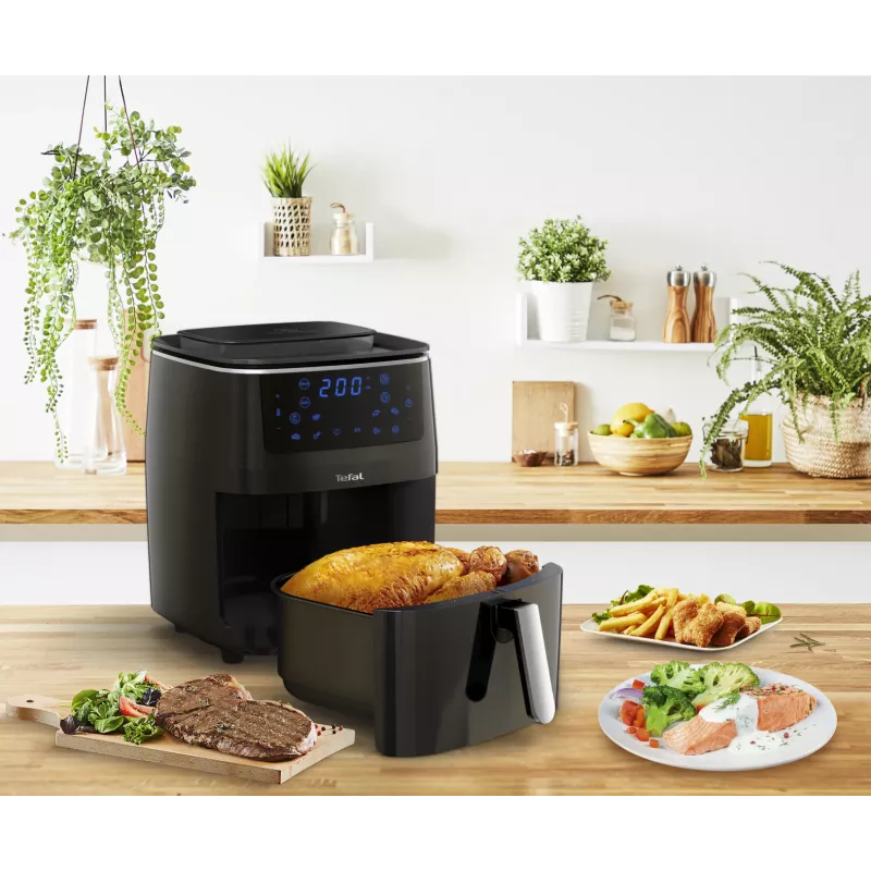Freidora de aire Tefal Easy Fry Grill & Steam FW2018 individual independiente 1700 W negra