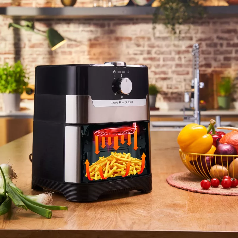Freidora de aire Tefal Easy Fry Grill & Steam FW2018 individual independiente 1700 W negra