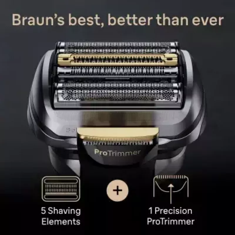 Braun Series 9 Pro+ 9525s afeitadora en húmedo y en seco afeitadora de láminas recortadora metálico