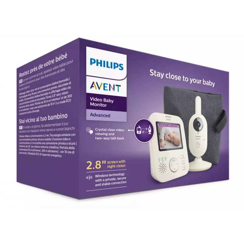 Cámara Philips AVENT Babyphone SCD882/26 LED IR 300 m de alcance
