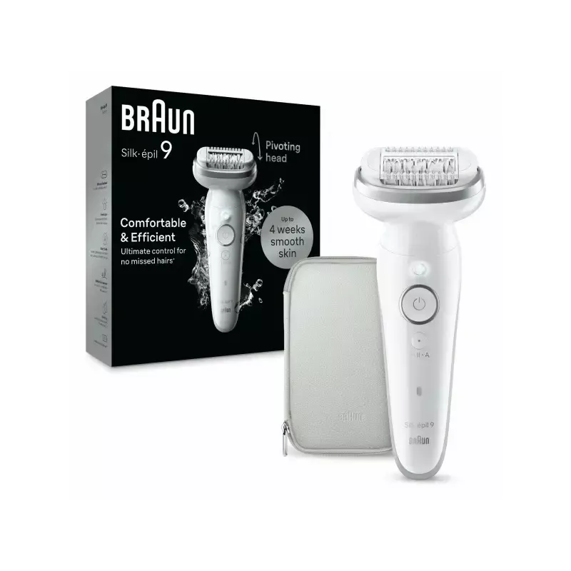 Depiladora Braun Silk-épil 9 9-011 40 pinzas plata blanco