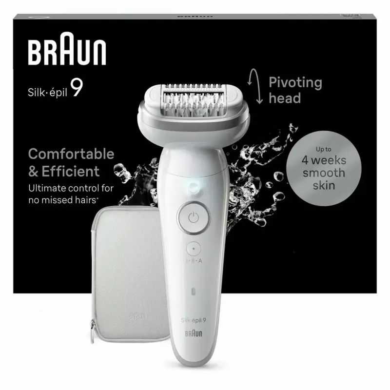 Depiladora Braun Silk-épil 9 9-011 40 pinzas plata blanco
