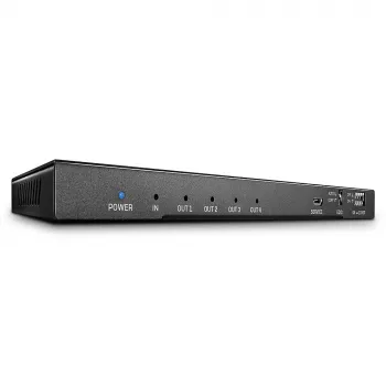 Splitter HDMI 18G de 4 puertos Lindy con audio y downscaling