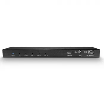 Splitter HDMI 18G de 4 puertos Lindy con audio y downscaling
