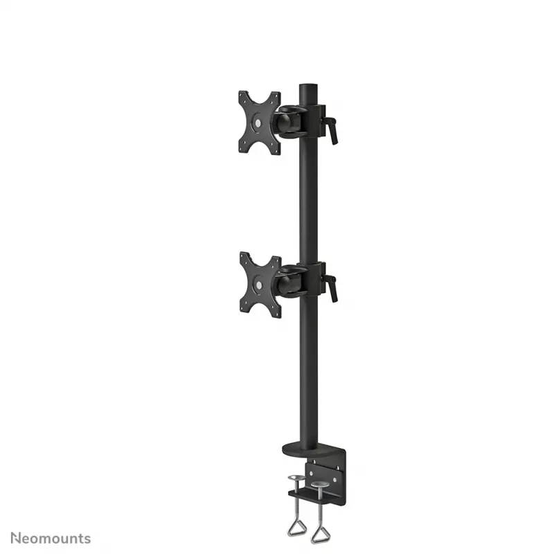 Brazo de monitor Neomounts FPMA-D700DV 10-27 pulgadas, pinza, 6 kg, 25,4 cm (10 pulgadas), 68,6 cm (27 pulgadas), 100 x 100 mm, negro