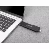 Carcasa SSD Manhattan M.2 NVMe SATA USB-C USB-A 10 Gbps negra
