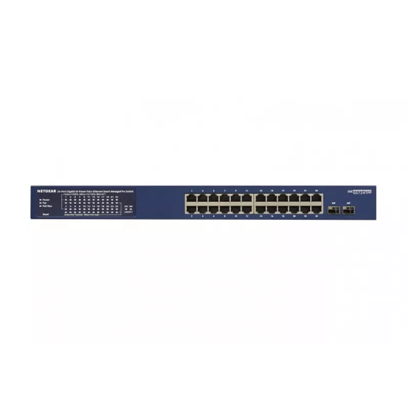 NETGEAR GS724TP-300EUS Switch de red gestionado L2/L3/L4 Gigabit Ethernet (10/100/1000) Power over Ethernet (PoE) azul