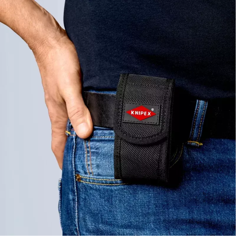 Knipex 00 20 72 V04 XS juego de minialicates, 2 piezas, con funda para cinturón, cromo-vanadio, negro
