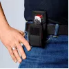 Knipex 00 20 72 V04 XS juego de minialicates, 2 piezas, con funda para cinturón, cromo-vanadio, negro