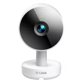 Cámara Wi-Fi interior 2K QHD D-Link DCS-8350LH, cámara de vigilancia IP, interior, con cable e inalámbrica, Amazon Alexa y Google Assistant, sobremesa, blanca